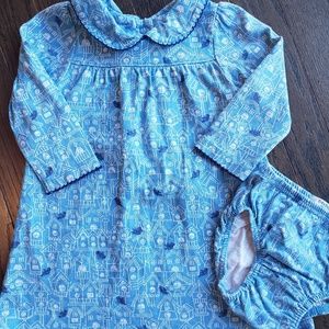 Mini Boden Birdhouse Dress w diaper cover